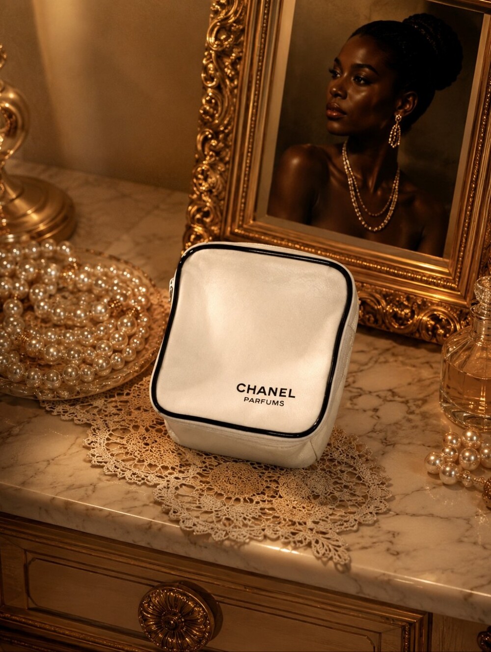 💄Chanel Cosmetic/Parfum Case-Chanel No 5 Vintage Design